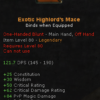 Exotic Highlord's Mace