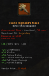 Exotic Highlord's Mace