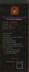 Gilded Zugite Knight Totem