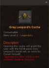 Grey Leopard's Cache