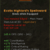 Exotic Highlord's Spellsword